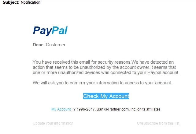 Phishing Paypal Emails Watch out for Fake PayPal | SUPERAntiSpyware